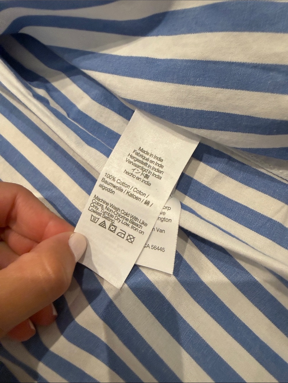 J Crew Étienne oversized shirt in striped lightweight oxford - Picture 4 of 5